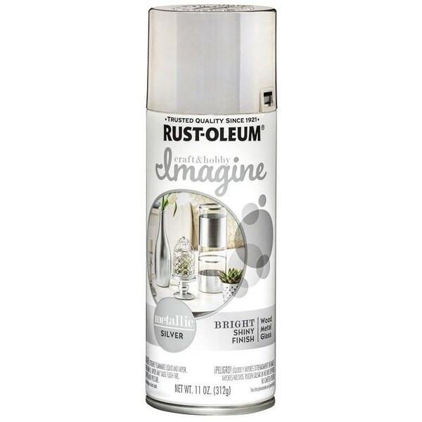 RustOleum Imagine Craft Hobby 7606387 Spray Paint, Metallic, Silver